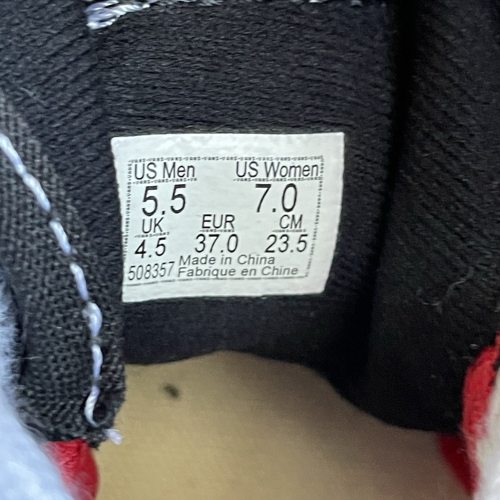 VANS The Lizzie Shoe Suede Canvas Black White Sneaker Unisex Male 5.5 / Female 7 - Picture 15 of 16